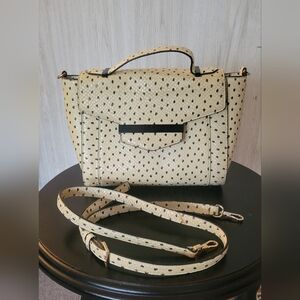 Kate Spade Ivory Snake Embossed Leather Kennedy Street Marra Satchel